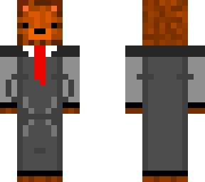 brown bear in suit