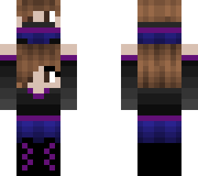 purple wolf girl holding a purple wolf girl