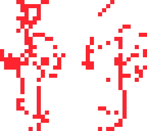 red infected