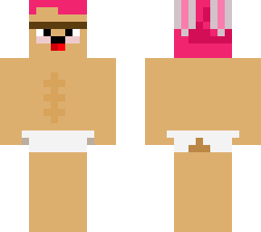 weird old man with pink hair