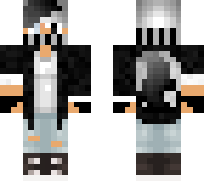 wolf boy (white and black)