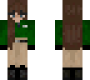 equestrian - green outfit