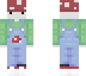 mushroom w/ overalls