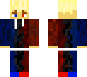 red and blue blond e-boy