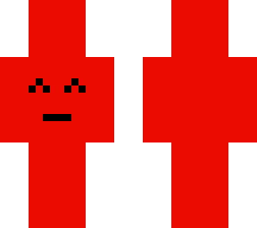 red smiley face skin