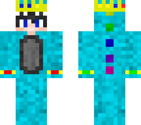 blue dino onesie rip techno