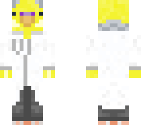 budgie in a lab coat