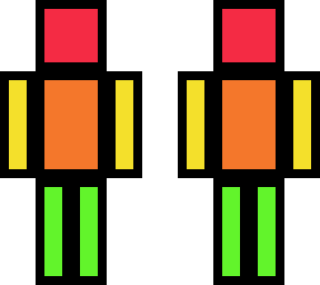 rainbow man with no eyes