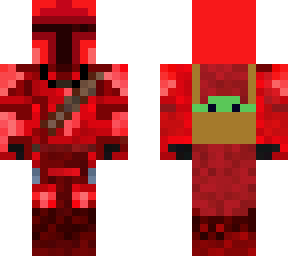 red evil mandalorian (you can take off the helmet)