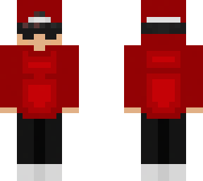 red hoodie boy w sunglasses