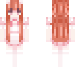 redhead pink maid