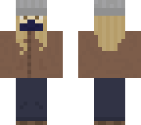 brown coat person