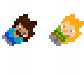 Rotten Steve And Rotten Alex | Minecraft Skin