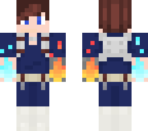 axel as todoroki (mha) (using his quirk)