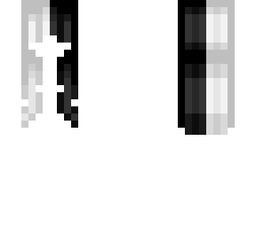 black and white split dye