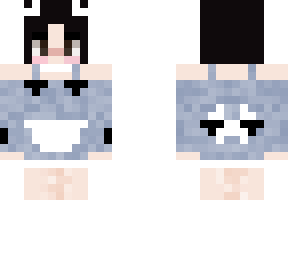 cute girl blue maid dress