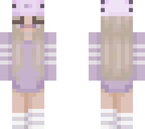 girl with purple hoodie
