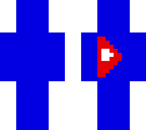 blue red