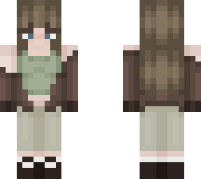 casual brown hair tank top
