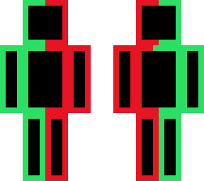 green and red stripe boy