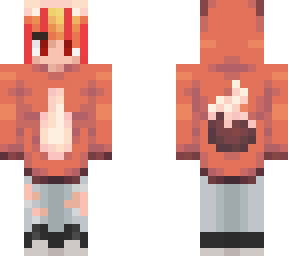 my skin in a fox hoodie