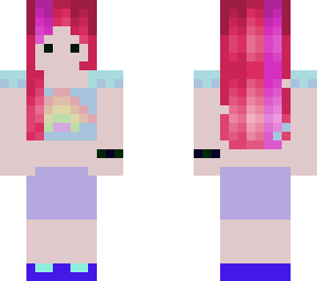pink hair girl