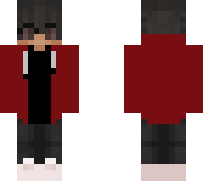 red dude with jacket