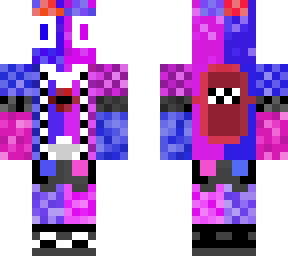 a blue p purple comation