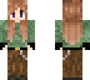 adventure girl without holes in shirt and pants