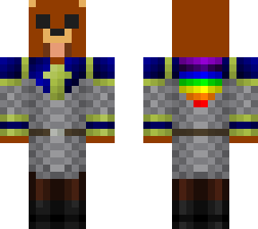 rubius con armadura arcoiris