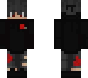 black & red flower e-boy