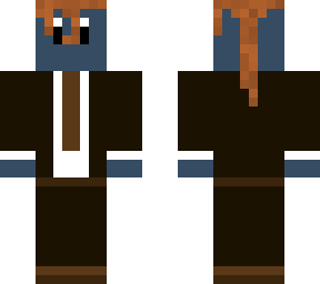 con traje marron