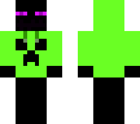 enderman con chaqueta de creeper