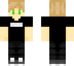 me in a black t