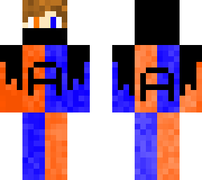 orange and blue