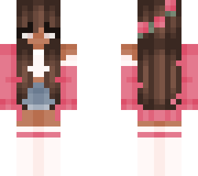 pink flower girl
