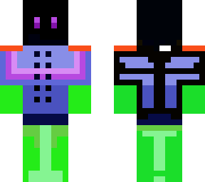 rainbow neon enderman