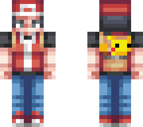 red and pikachu