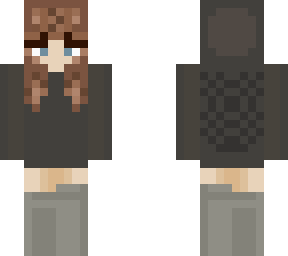 grey hoodie girl