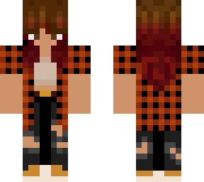 person with flannel! my skin!