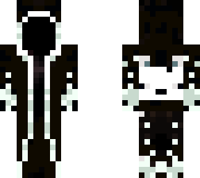 snowy white fox mage black