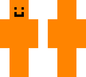 solid orange with face