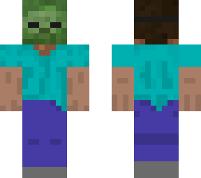steve with zombie mask