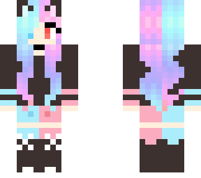 two-sided cat girl
