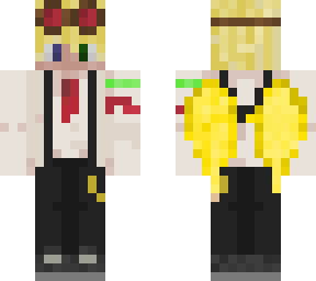 blonde haired winged creature, skintone fix