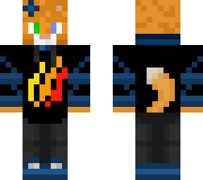 cat wearing firemerch (navy blue)