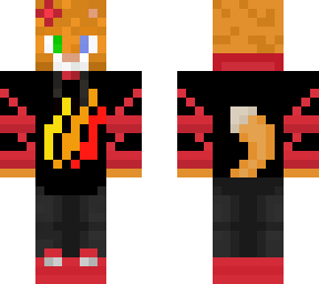 cat wearing firemerch (red)