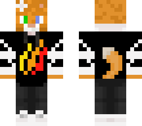 cat wearing firemerch (white)