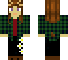 deer girl with green shirt