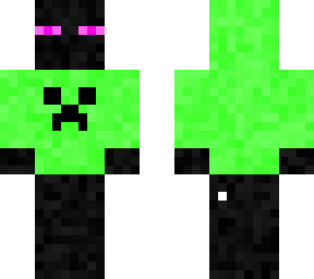 enderman con chaqueta de creeper  hd